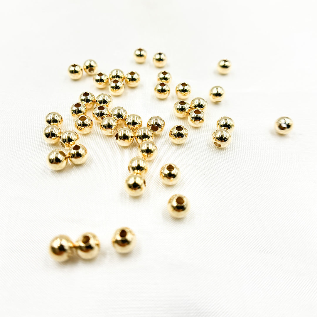 2925SB40H15. 14k Gold Filled Seamless Beads 4mm