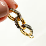 Load image into Gallery viewer, DC687. Diamond Sterling Silver Oval Link Connector
