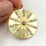 Load image into Gallery viewer, DP744. Diamond Sterling Silver Round Pendant
