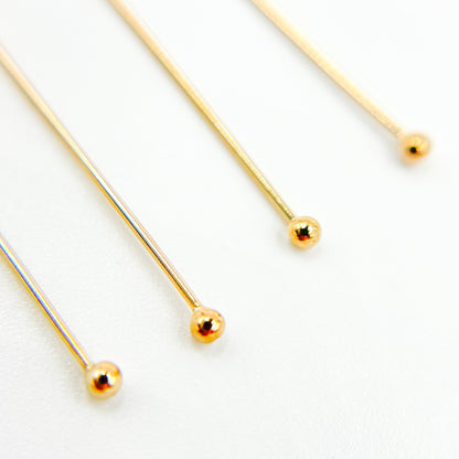 Gauge Gold-filled Ball 2 Inch Headpins