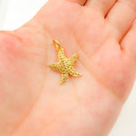 Load image into Gallery viewer, DC433. Diamond Sterling Silver Starfish Pendant
