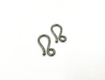 Load image into Gallery viewer, Black Rhodium 925 Sterling Silver S-Hook 22x12mm
