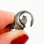Load image into Gallery viewer, 502BR. 17MM Black Rhodium Sterling Silver Trigger Clasp