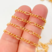 14K Yellow Gold Filled Figaro Style Chain