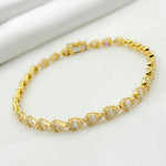 Load image into Gallery viewer, 14k Solid Gold Diamond Drop Bracelet. TJ0018
