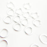 Load image into Gallery viewer, 5004524C. 7MM 18Gauge White Sterling Silver Close Jump Ring
