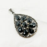 Load image into Gallery viewer, DSP019. Diamond Sterling Silver Drop Pendant With Gemstone
