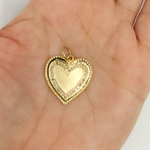 Load image into Gallery viewer, 14K Gold with Diamonds Heart Shape Charm.  GDP141
