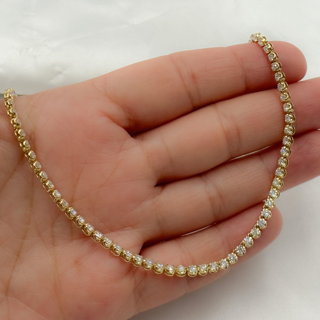 14K Solid Gold Diamond Fancy Necklace. NK401366