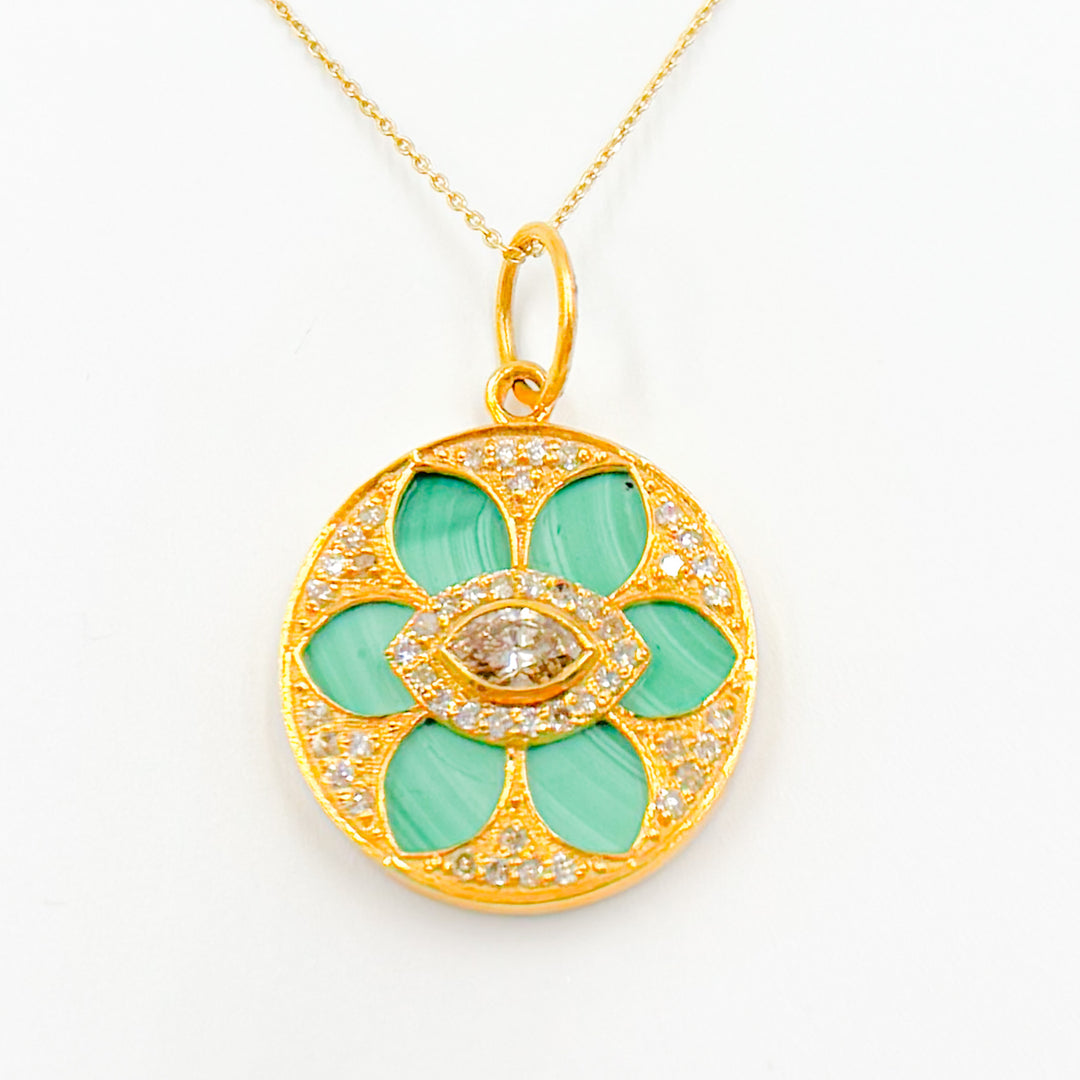 Shop Now Gold Flower Pendant