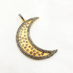 Load image into Gallery viewer, DP492. Diamond Sterling Silver Moon Pendant
