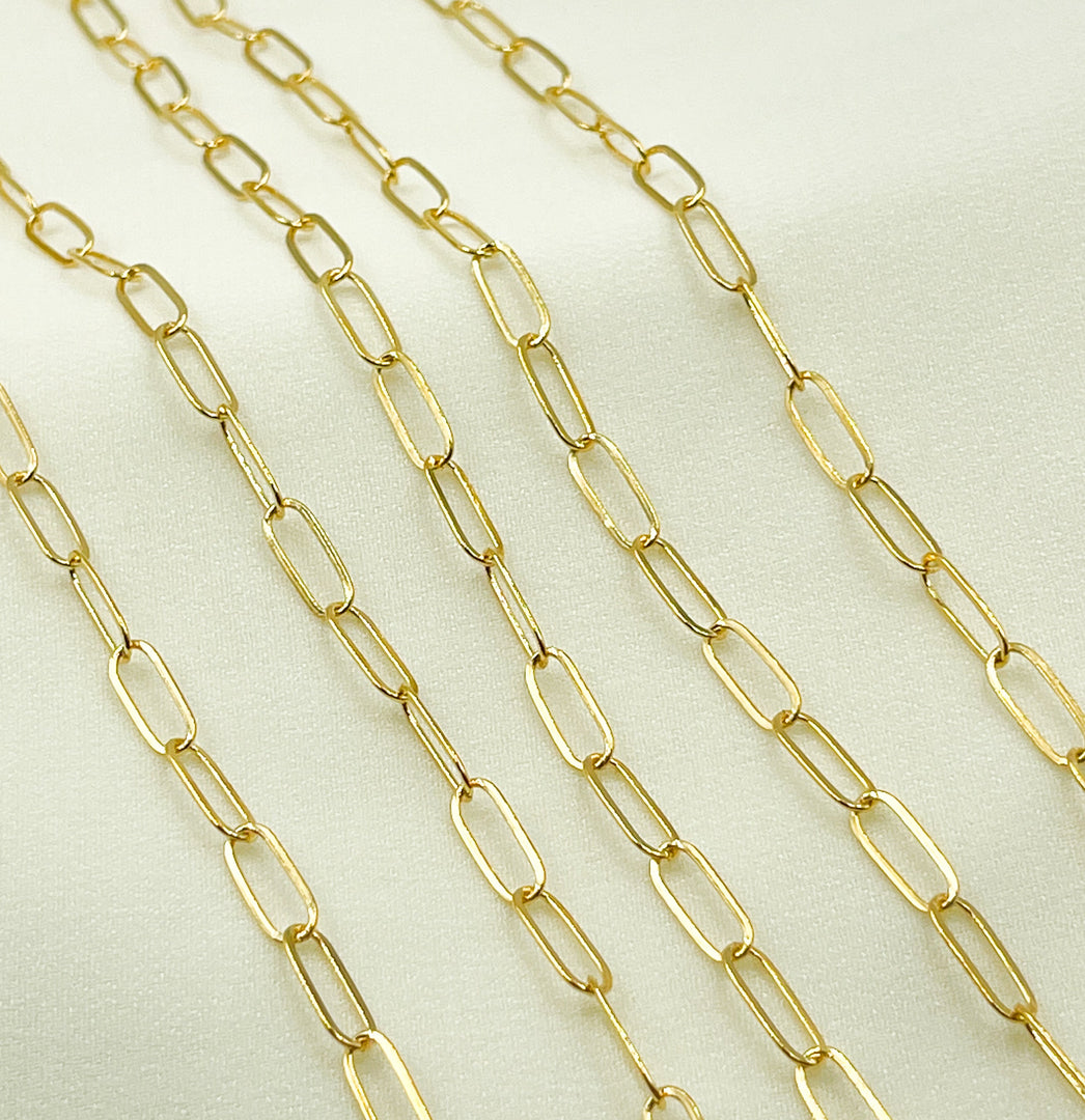 14K Gold Filled PaperclipChain. 2802FGF