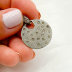 Load image into Gallery viewer, DP475. Diamond Silver Round Pendant
