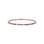 Load image into Gallery viewer, CB97383-2. 14k Solid Gold Diamond and Gemstone Tennis Bracelet
