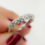 Load image into Gallery viewer, 14K Solid Gold Diamond Baguette Ring. RFI17617
