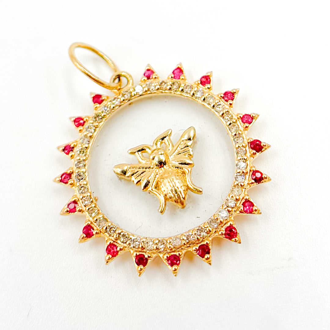 Buy Now 14K Gold Fly Round Pendant