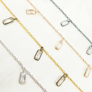 Buy Cubic Zirconia Rectangle Shape Chain