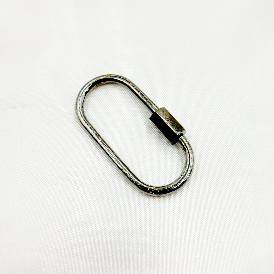 DC605. Sterling Silver Screw Oval Clasp