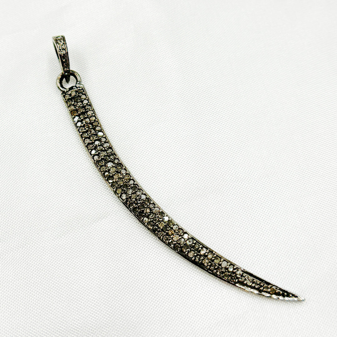 DP185. Diamond Sterling Silver Sword Pendant
