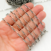 925 Sterling Silver Diamond Cut Cable Link Chain