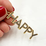 Load image into Gallery viewer, DP596. Diamond Sterling Silver Happy Pendant
