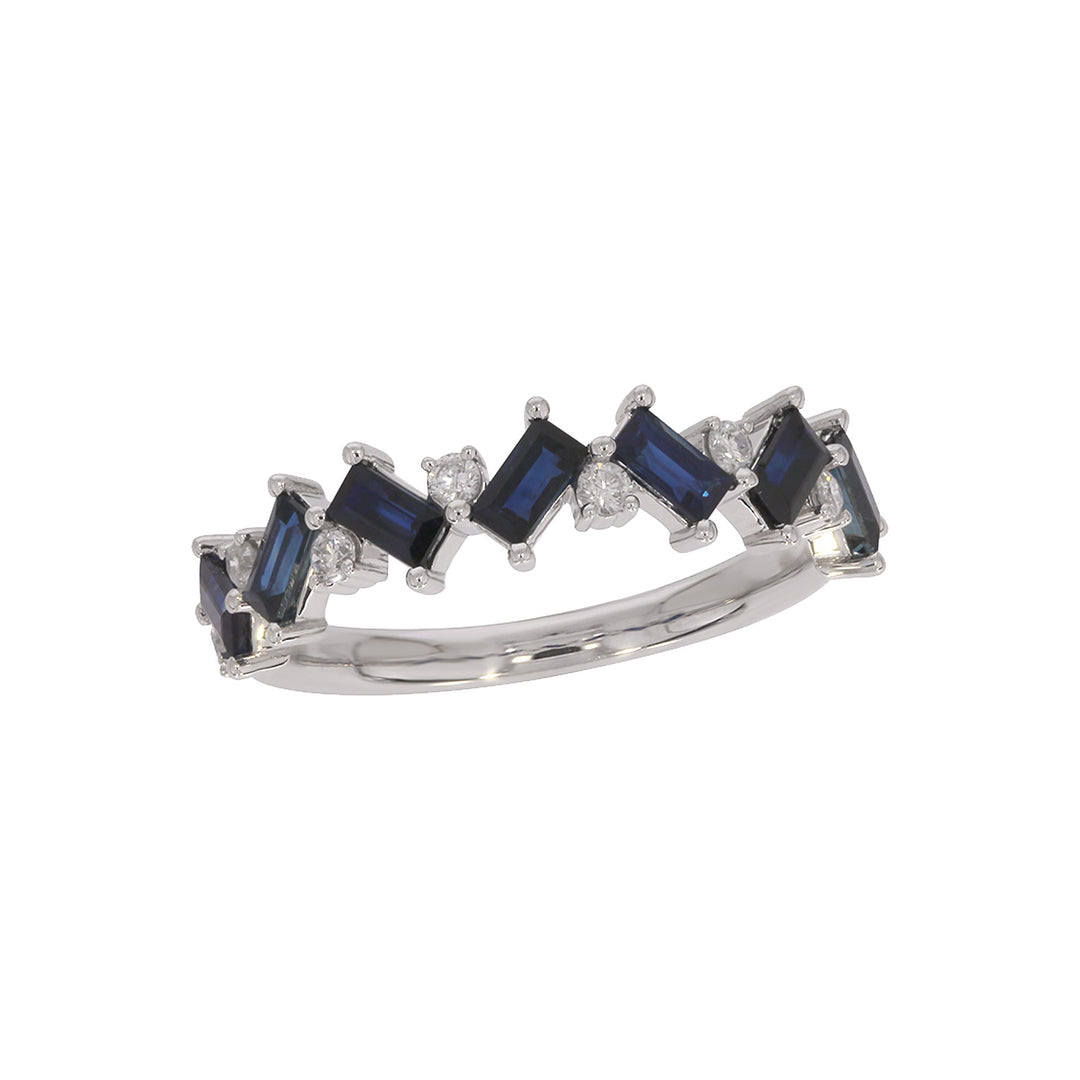 RAC02557. 14K Solid Gold Diamond and Gemstone Fancy Ring