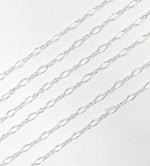 Load image into Gallery viewer, 925 Sterling Silver Flat Oval &amp; Round Links Chain. 716FSS
