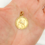 Load image into Gallery viewer, DP607. Diamond Sterling Silver Round Aries Zodiac Pendant
