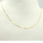 Load image into Gallery viewer, 14K Solid Gold Satellite Necklace. 040VEDS
