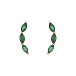 Load image into Gallery viewer, EFF51815EM. 14k Solid Gold Emerald Studs