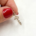 Load image into Gallery viewer, DC324. Diamond Sterling Silver Cross Charm
