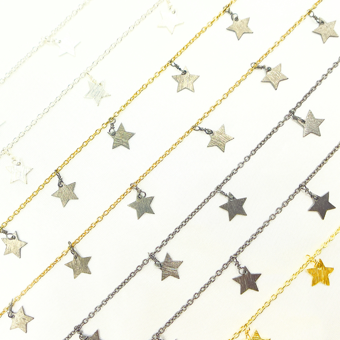 305ST. Star Shape Dangle Wire Chain