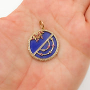 Gold Round Pendant