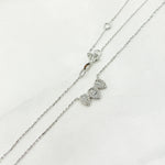 Load image into Gallery viewer, 14K Solid Gold Diamond 3 Leaf Necklace. NT112020

