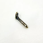 Load image into Gallery viewer, DC673. Diamond Sterling Silver Mini Spike Charm
