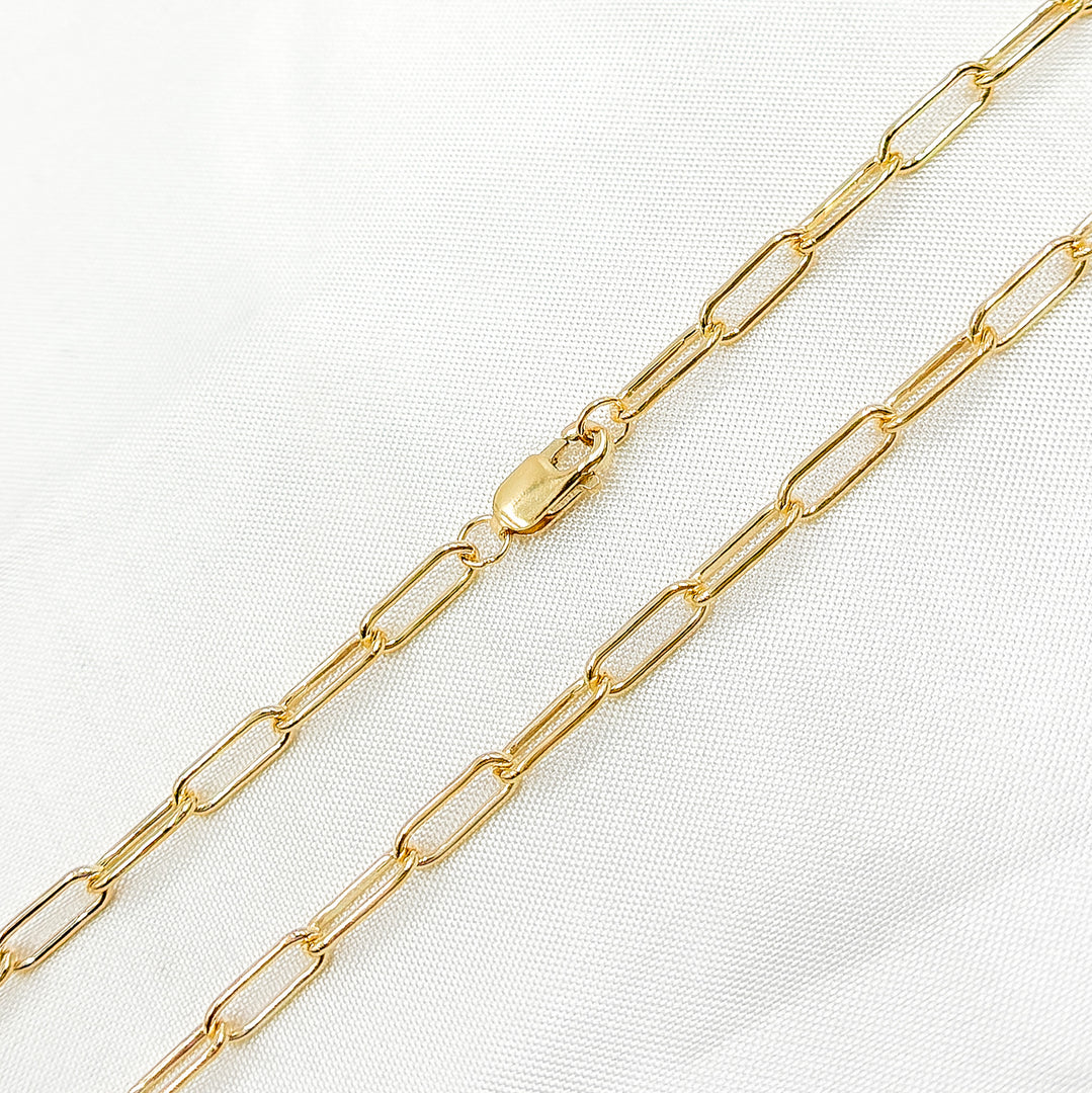 2903GFNecklace. 14k Gold-Filled Smooth Paperclip Necklace