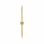 Load image into Gallery viewer, BNB68644. 14K Solid Gold Baguette Diamond Beaded Bangle