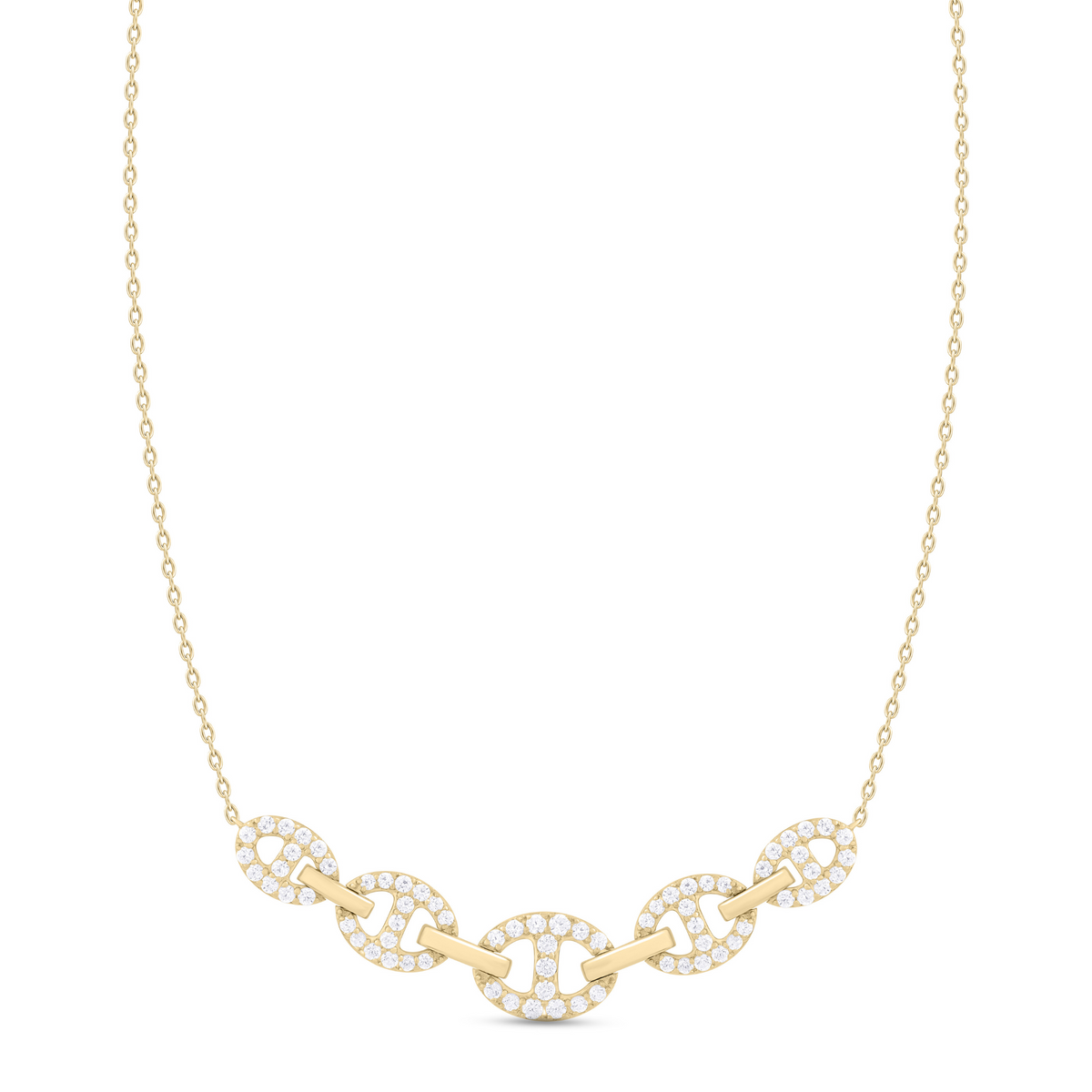 NT404258. 14K Solid Gold Diamond Fancy Necklace
