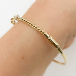Load image into Gallery viewer, DBG00332. 14K Solid Gold Diamond Bangle