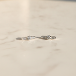 Load image into Gallery viewer, ER421062. 14K Solid Gold Diamond Bar Studs