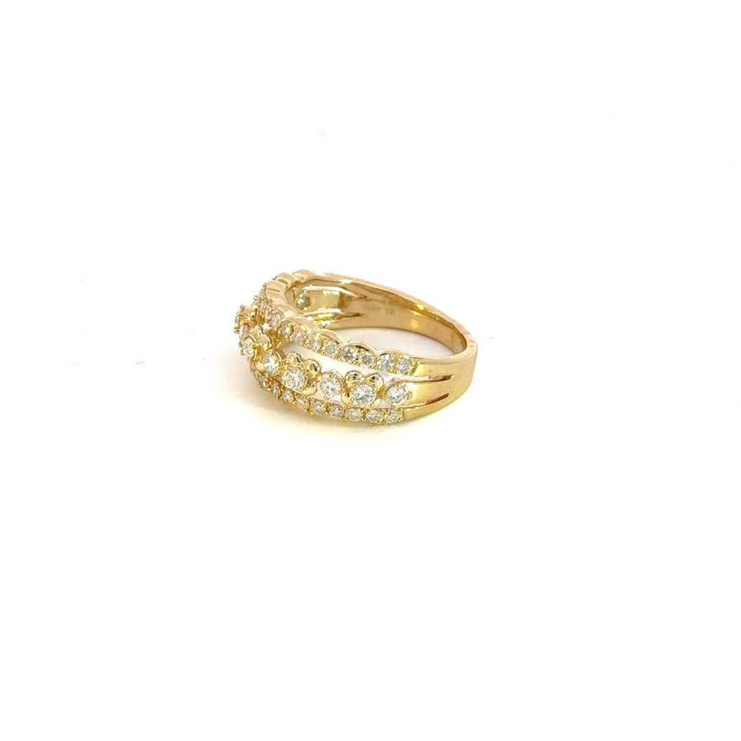 14k Solid Gold Diamond Ring.