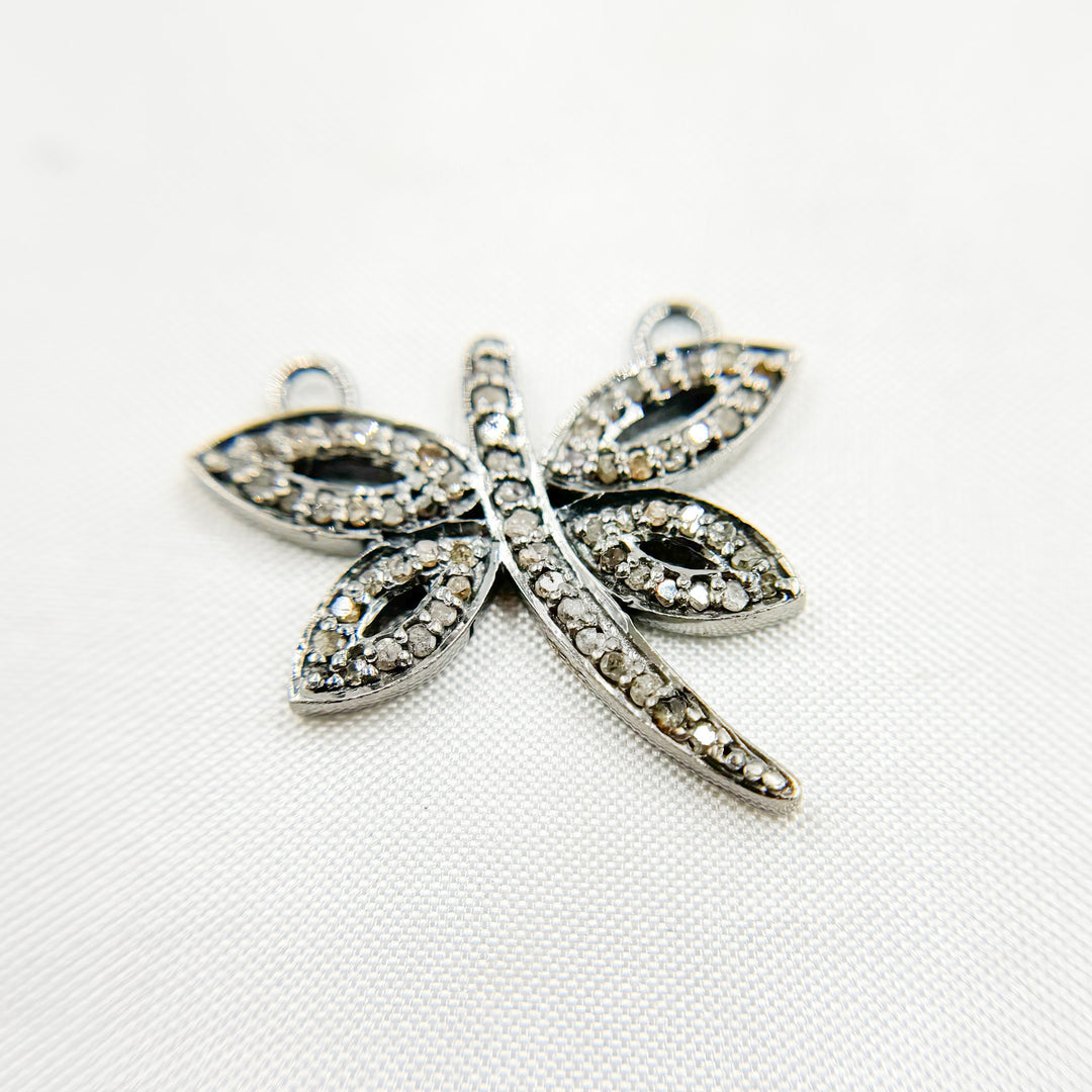 DC422. Diamond Silver Butterfly Connector