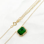 Load image into Gallery viewer, 14K Solid Gold Diamond and Gemstone Necklace. CN96104EM
