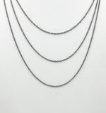 Load image into Gallery viewer, Black Rhodium 925 Sterling Silver Cable Chain. BR3
