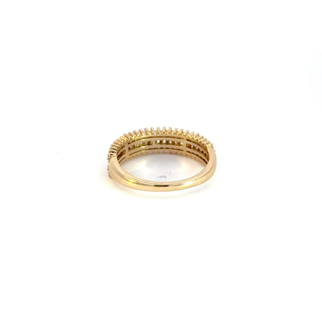 14k Solid Gold Baguette Diamond Ring. RFL17472