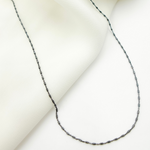 Load image into Gallery viewer, 925 Sterling Silver Black Rhodium Satellite Necklace. 27Necklace
