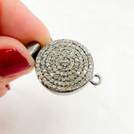 Load image into Gallery viewer, DC666. Diamond &amp; Sterling Silver Round Clasp
