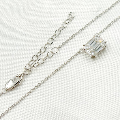 NFI71519. 14K Solid Gold Diamond Necklace