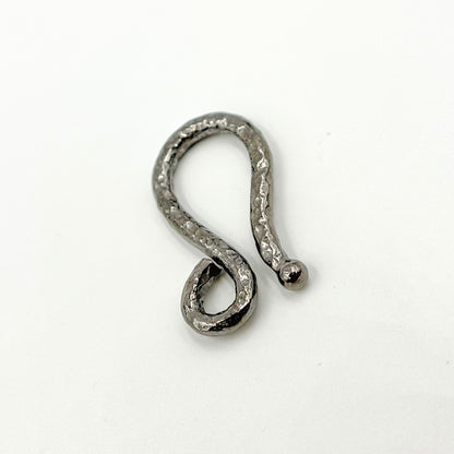 Black Rhodium Sterling Silver Hook Clasp