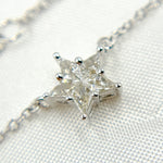 Load image into Gallery viewer, 14K Solid Gold Diamond Star Shape Necklace. NFC71521
